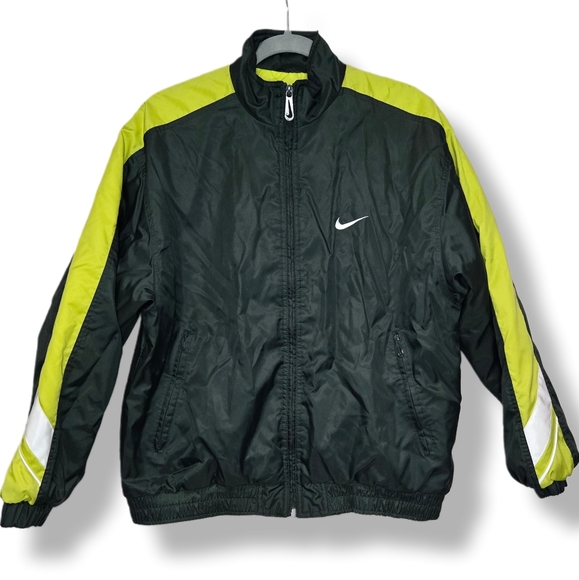 Nike Team Sports 90s Vintage Lightweight Full Zip Nylon Coach Collared Jacket M - Picture 1 of 11